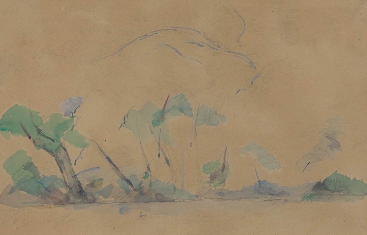 Mont Sainte-Victoire [recto] - Paul Cézanne