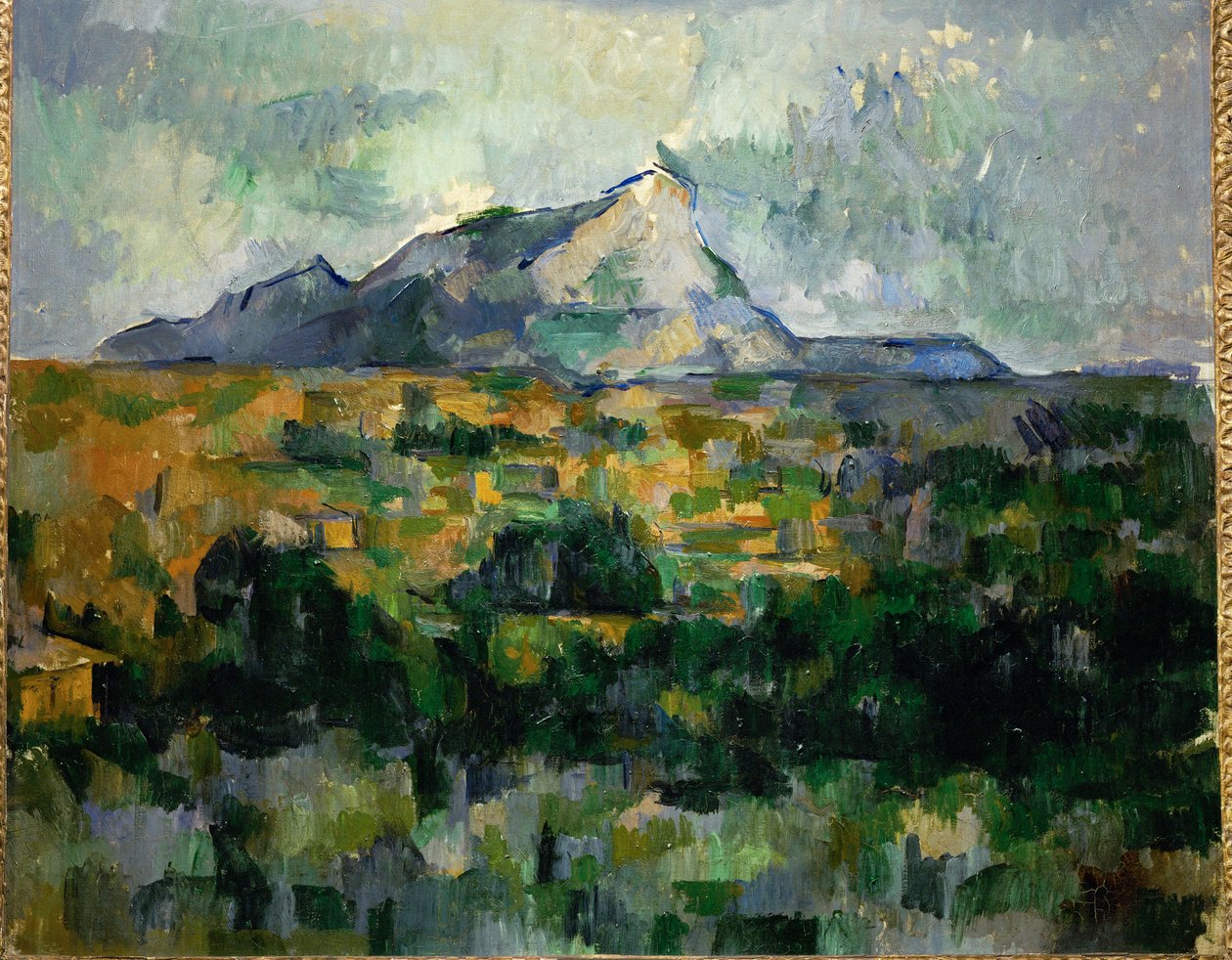 Montagne Sainte Victoire (oil on canvas) - Paul Cezanne