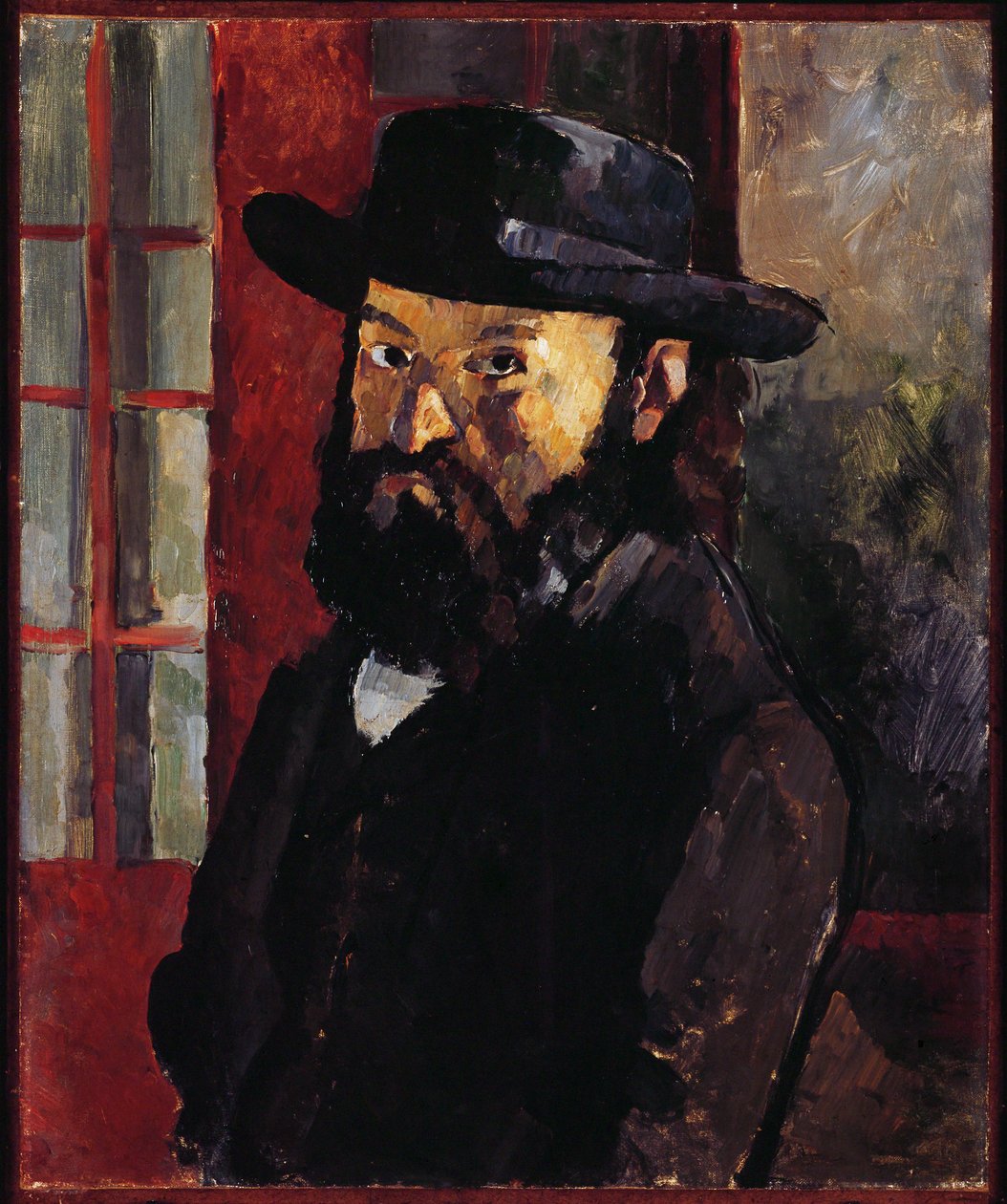 Portrait de Cezanne au chapeau de feutre (oil on canvas) - Paul Cezanne