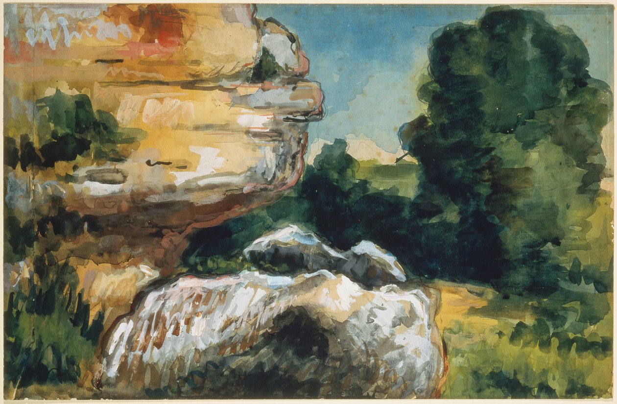 Rochers - Paul Cézanne