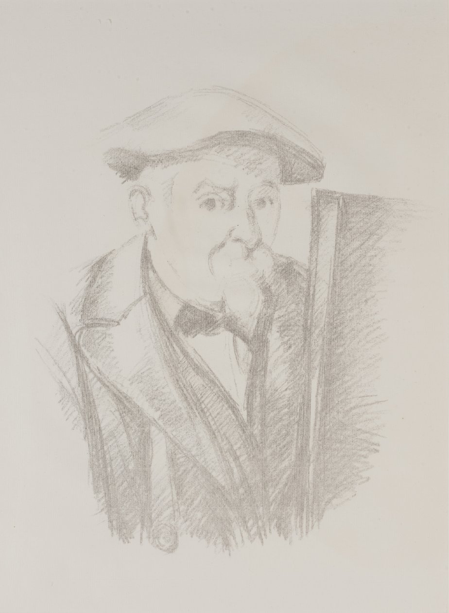 Autoportrait devant un chevalet - Paul Cézanne