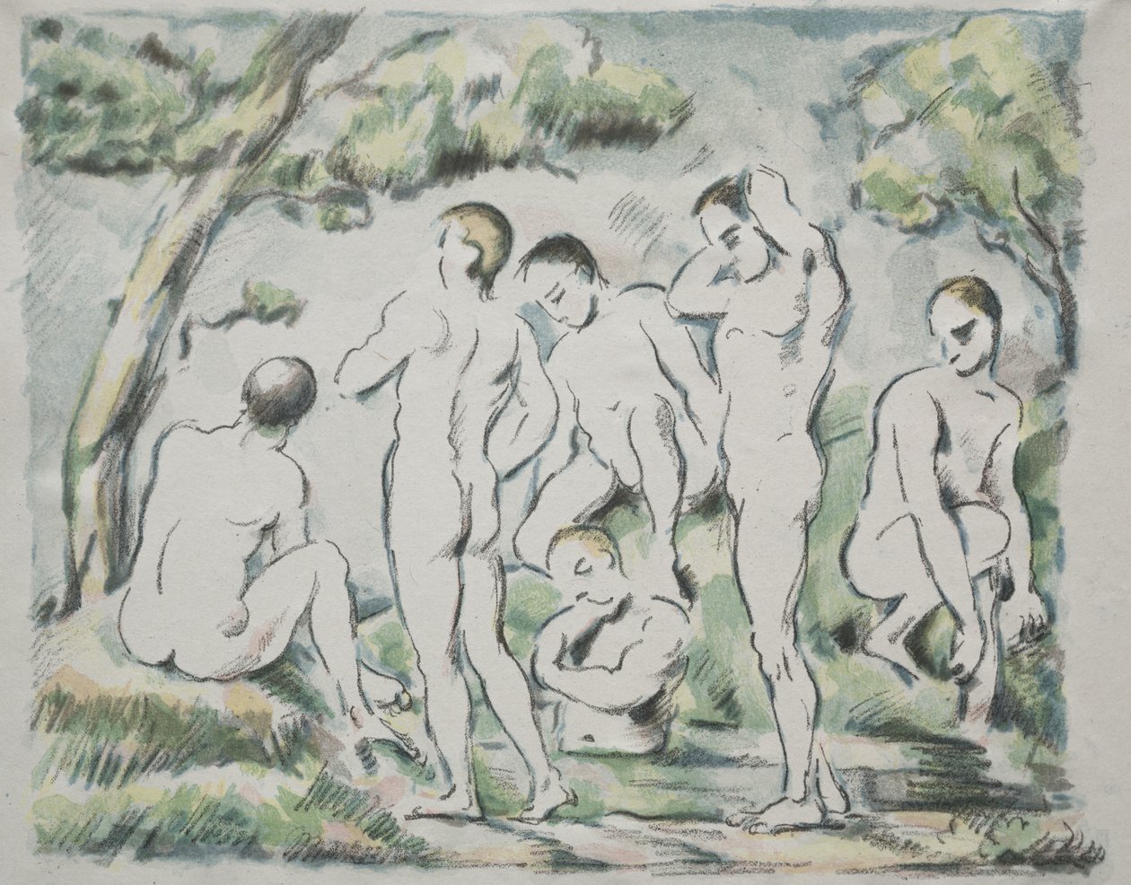 Les Baigneuses - Paul Cézanne