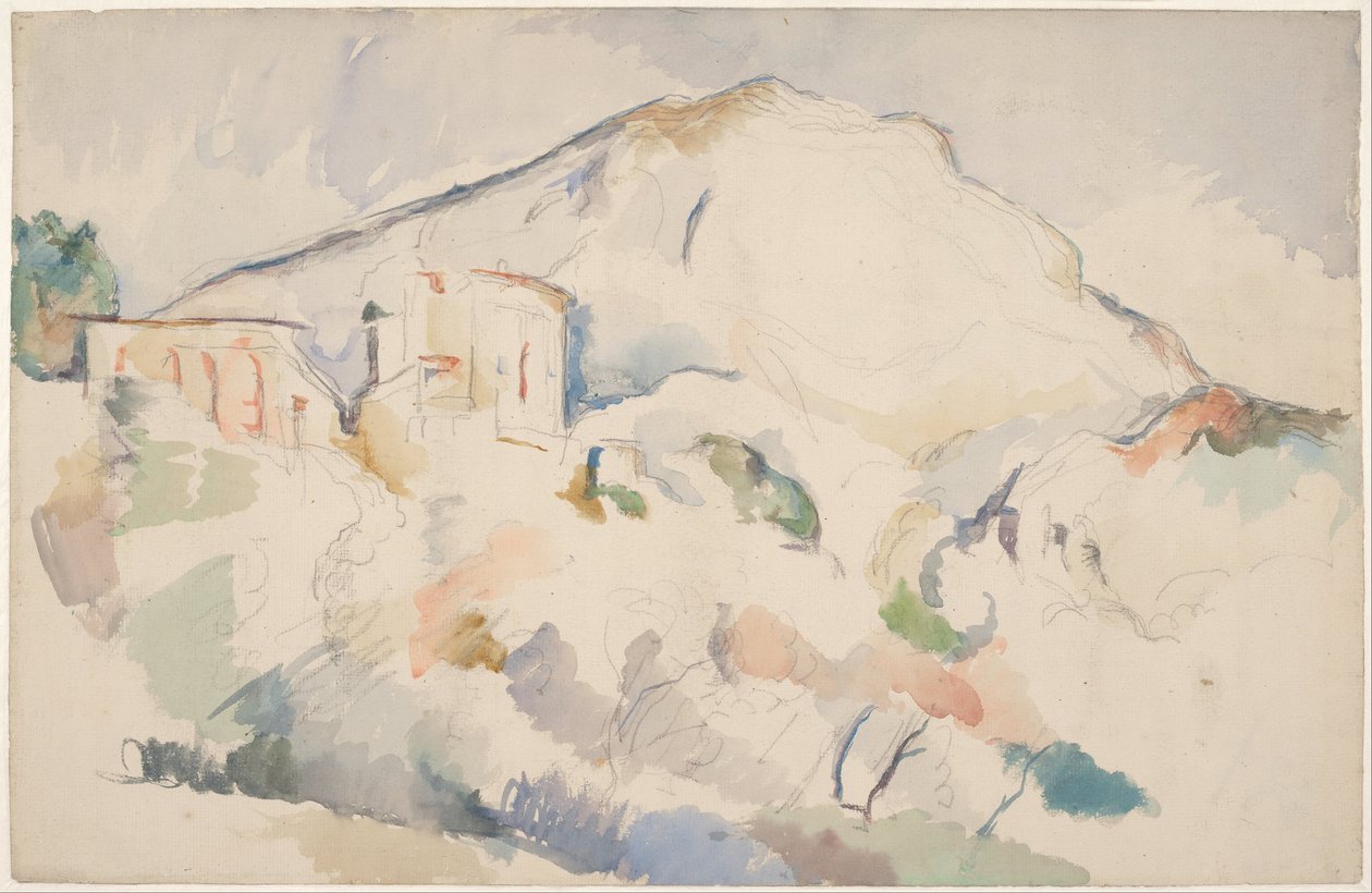 Château Noir et Mont Sainte-Victoire, vers 1890-1895 - Paul Cézanne