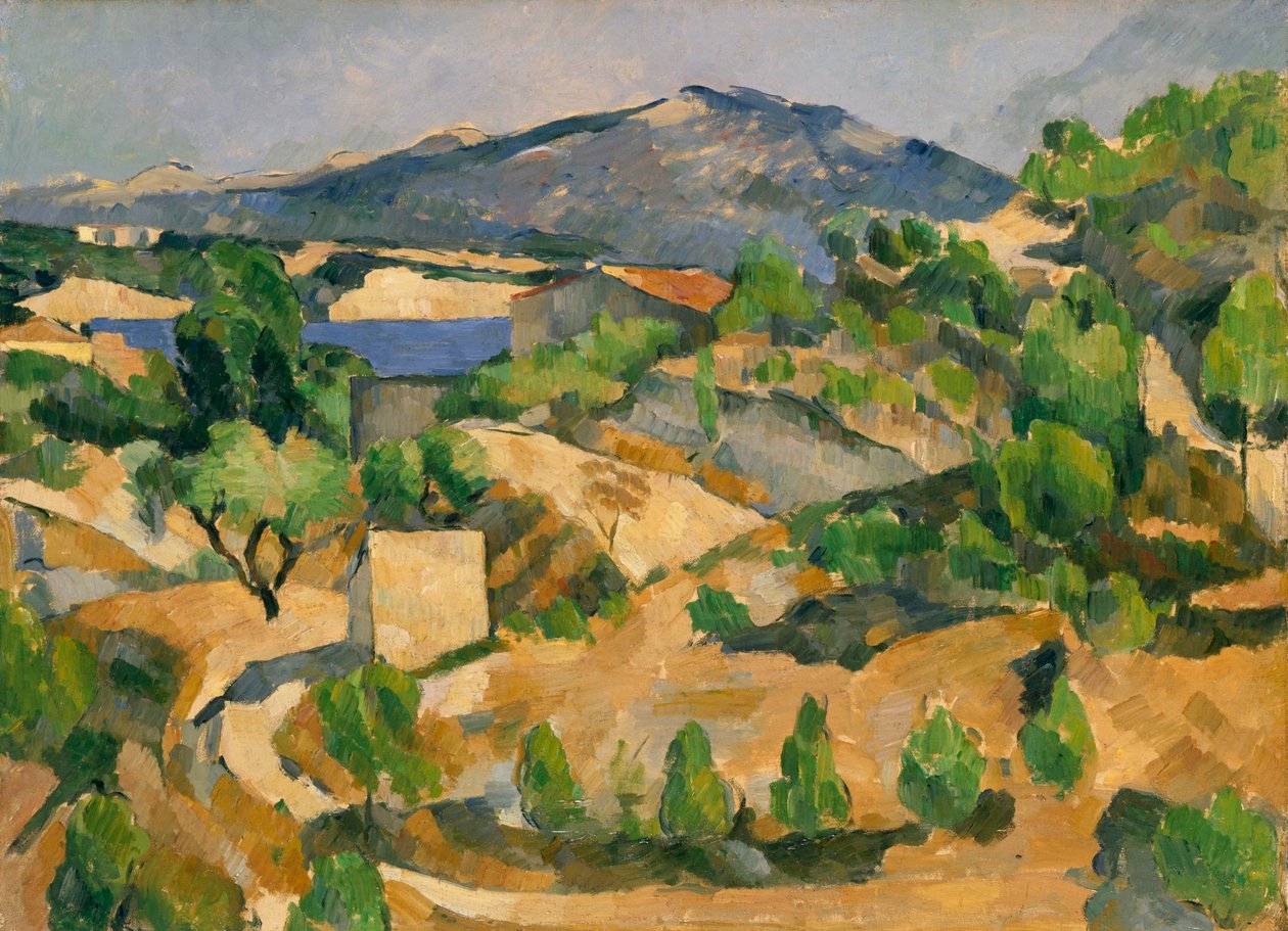 French: Le Barrage de François Zola François Zola Dam - Paul Cézanne