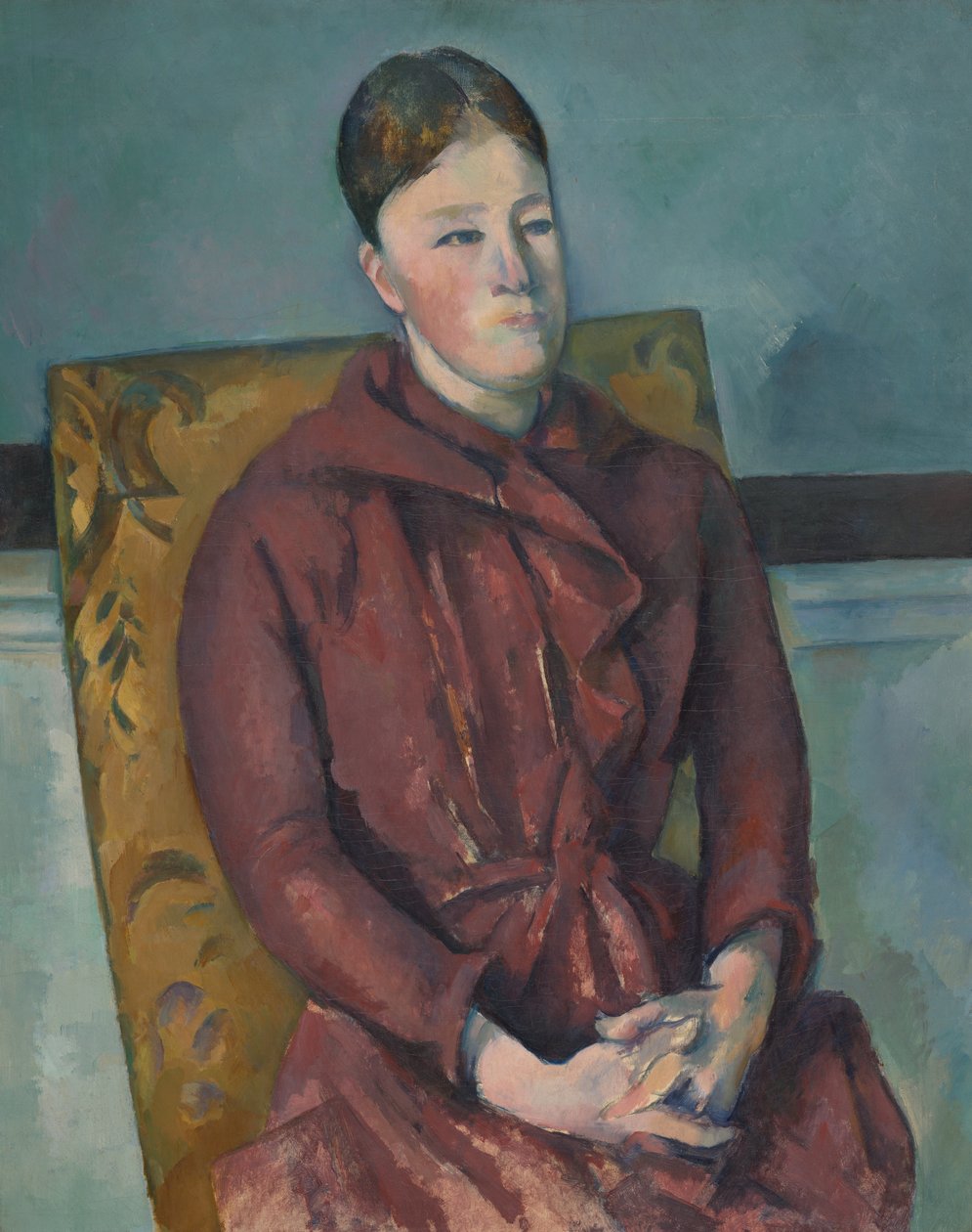 Madame Cezanne dans un fauteuil jaune - Paul Cézanne
