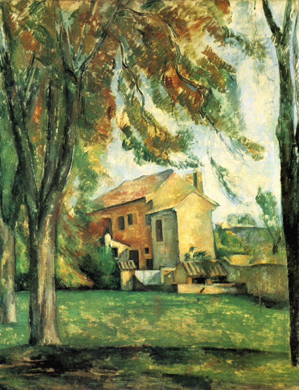 Marronniers et ferme au Jas de Bouffan - Paul Cézanne