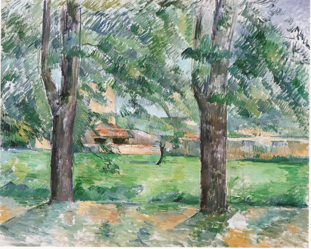 Prairie et ferme du Jas de Bouffan - Paul Cézanne