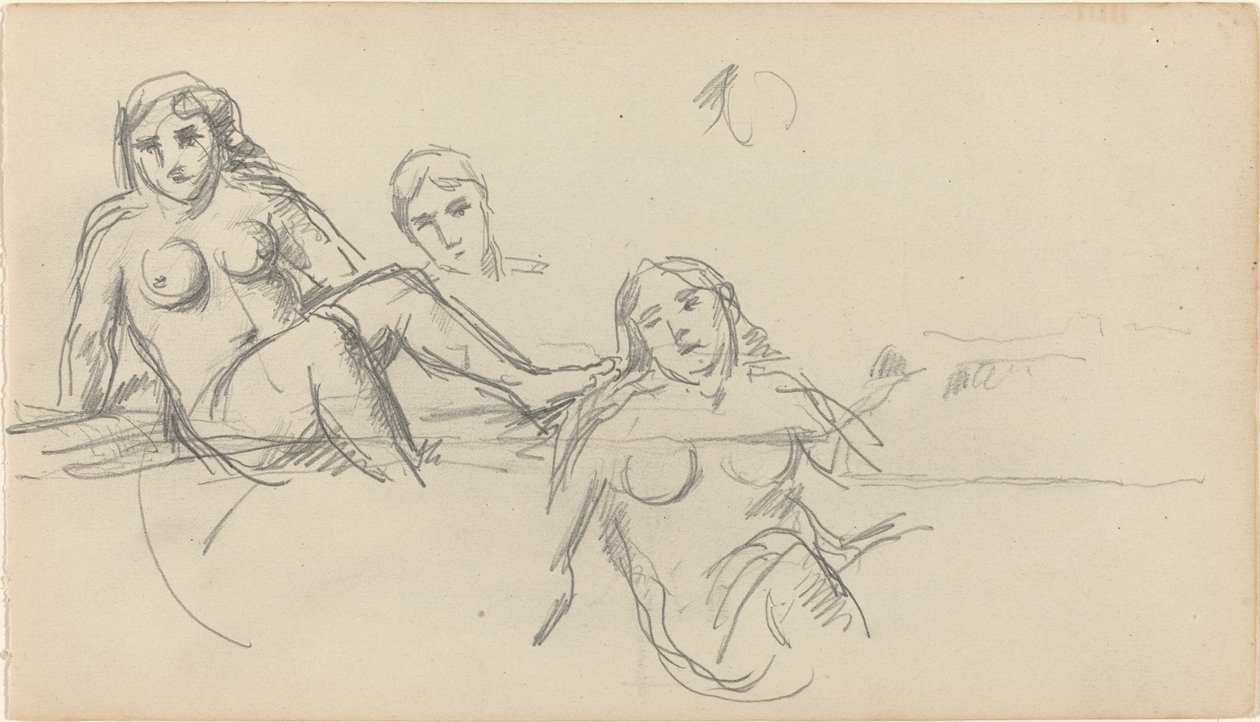 Baigneur assis [verso] - Paul Cézanne