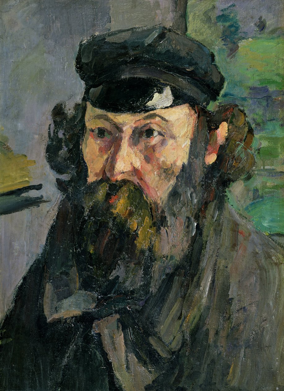 Autoportrait en casquette - Paul Cézanne