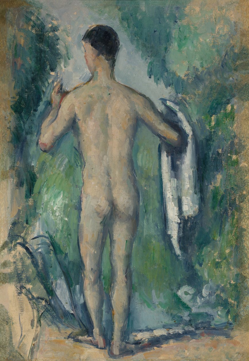 Baigneuse debout, vue de dos - Paul Cézanne