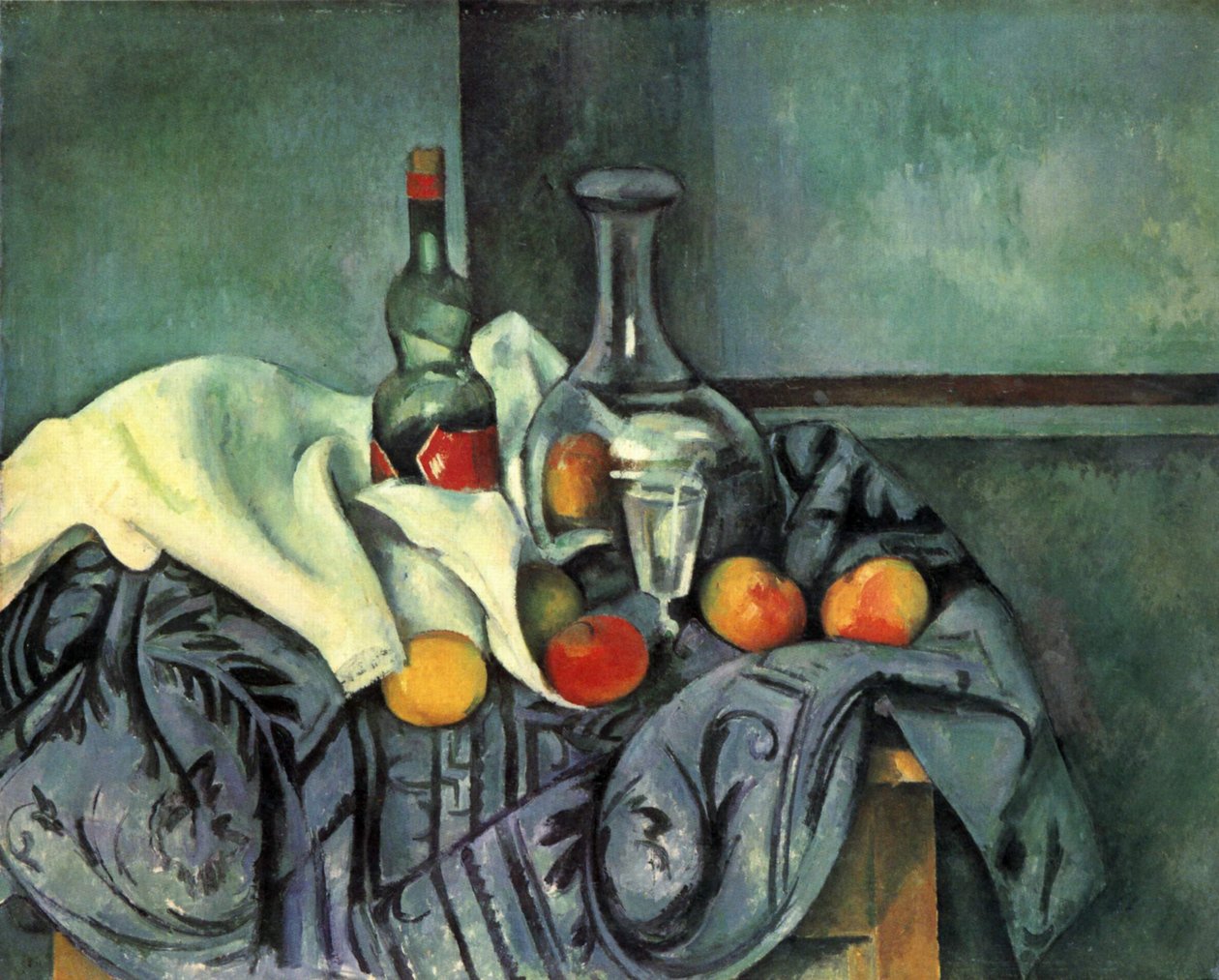 Nature morte, bouteille de menthe - Paul Cézanne