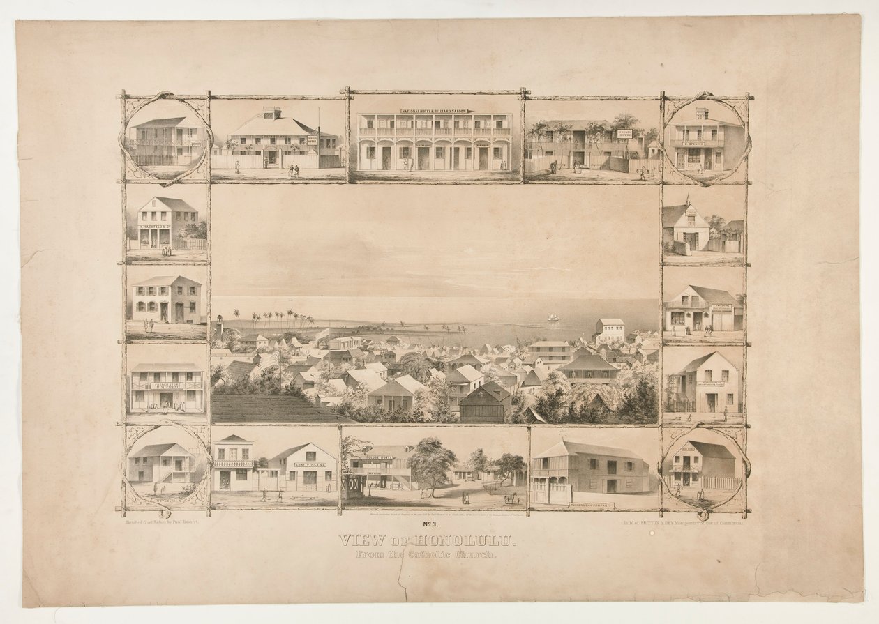 Vue de Honolulu, depuis l