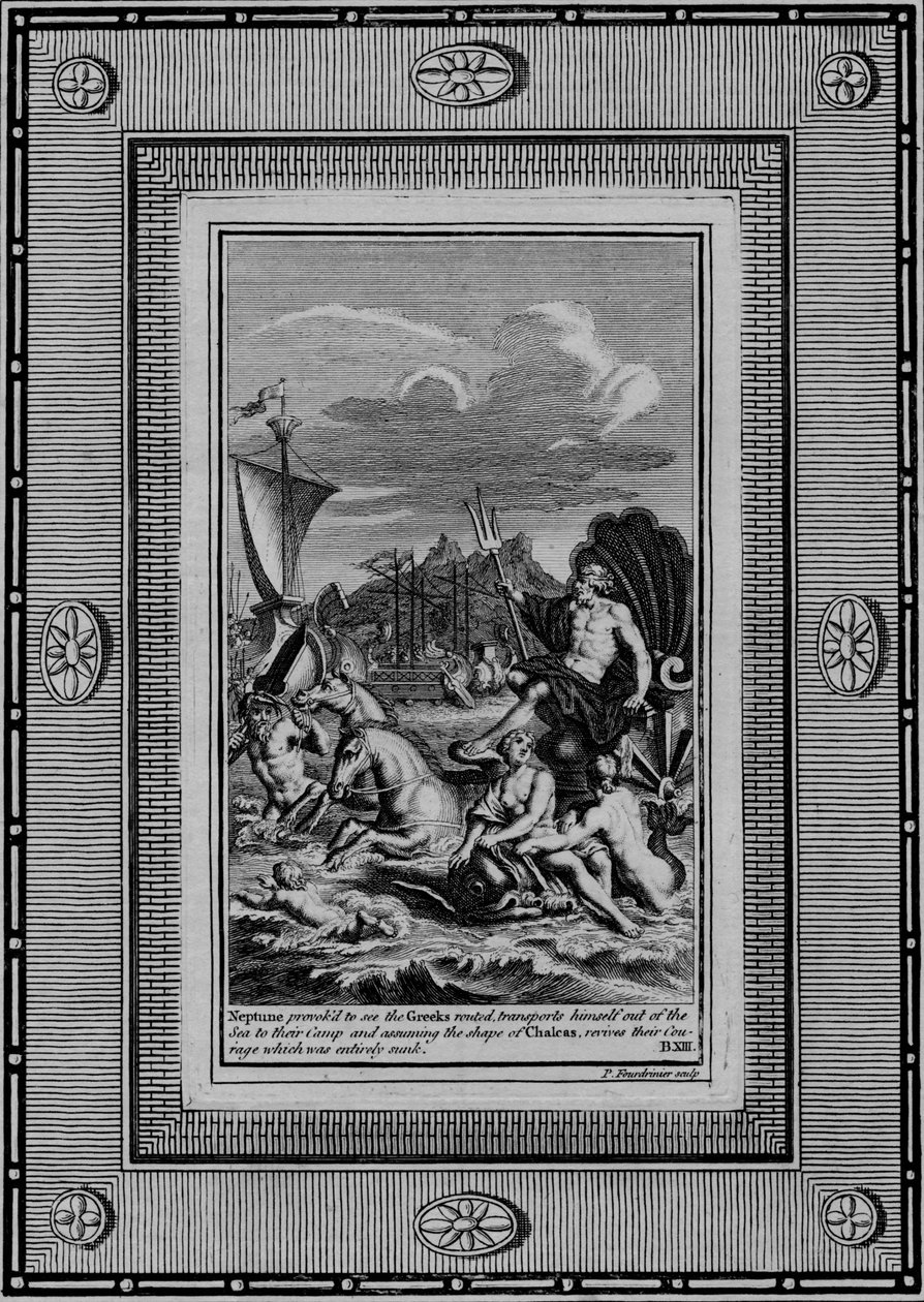 Neptune provoqué de voir les Grecs en déroute - Paul Fourdrinier