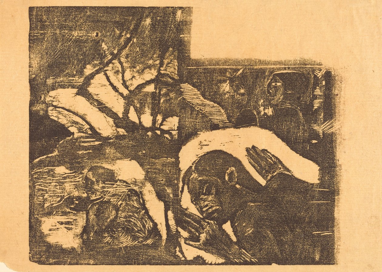 Eine Maori-Frau im Wald; Manao Tupapau (Sie wird von einem Geist heimgesucht) - Paul Gauguin