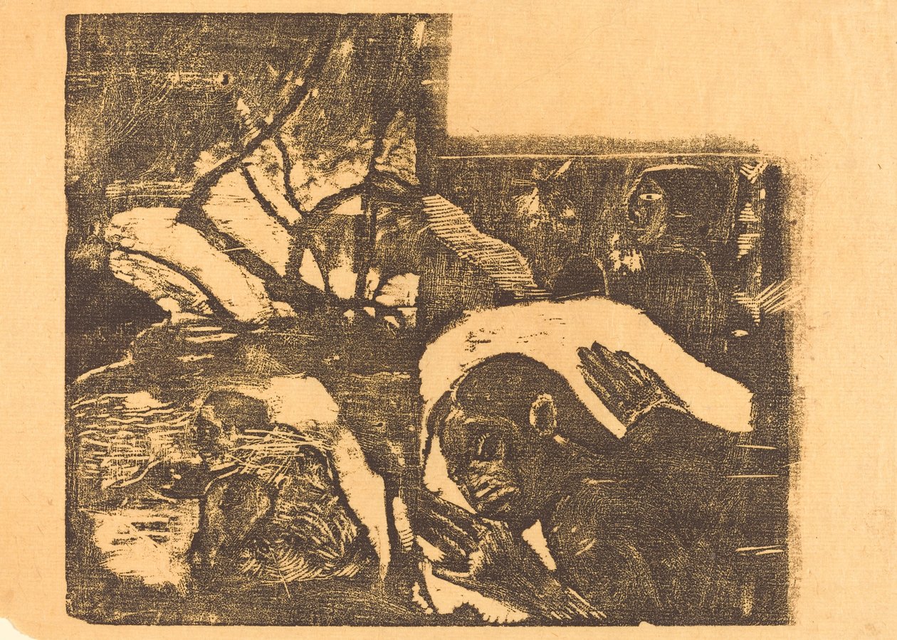 Une femme maorie dans une forêt, Manao Tupapau Elle est hantée par un esprit - Paul Gauguin