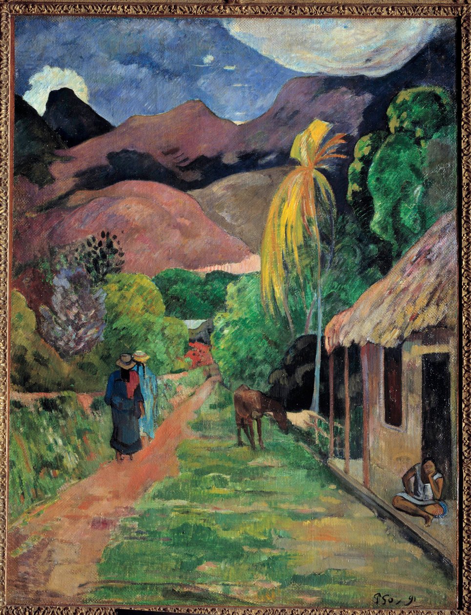 Une rue à Tahiti - Paul Gauguin
