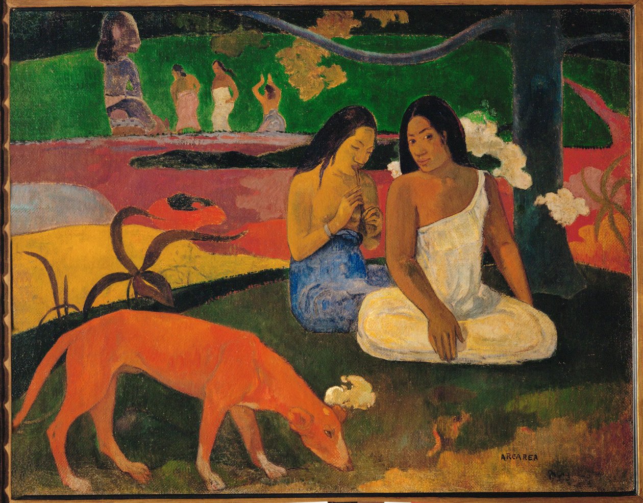 Arearea ou Joyeusetes (oil on canvas) - Paul Gauguin
