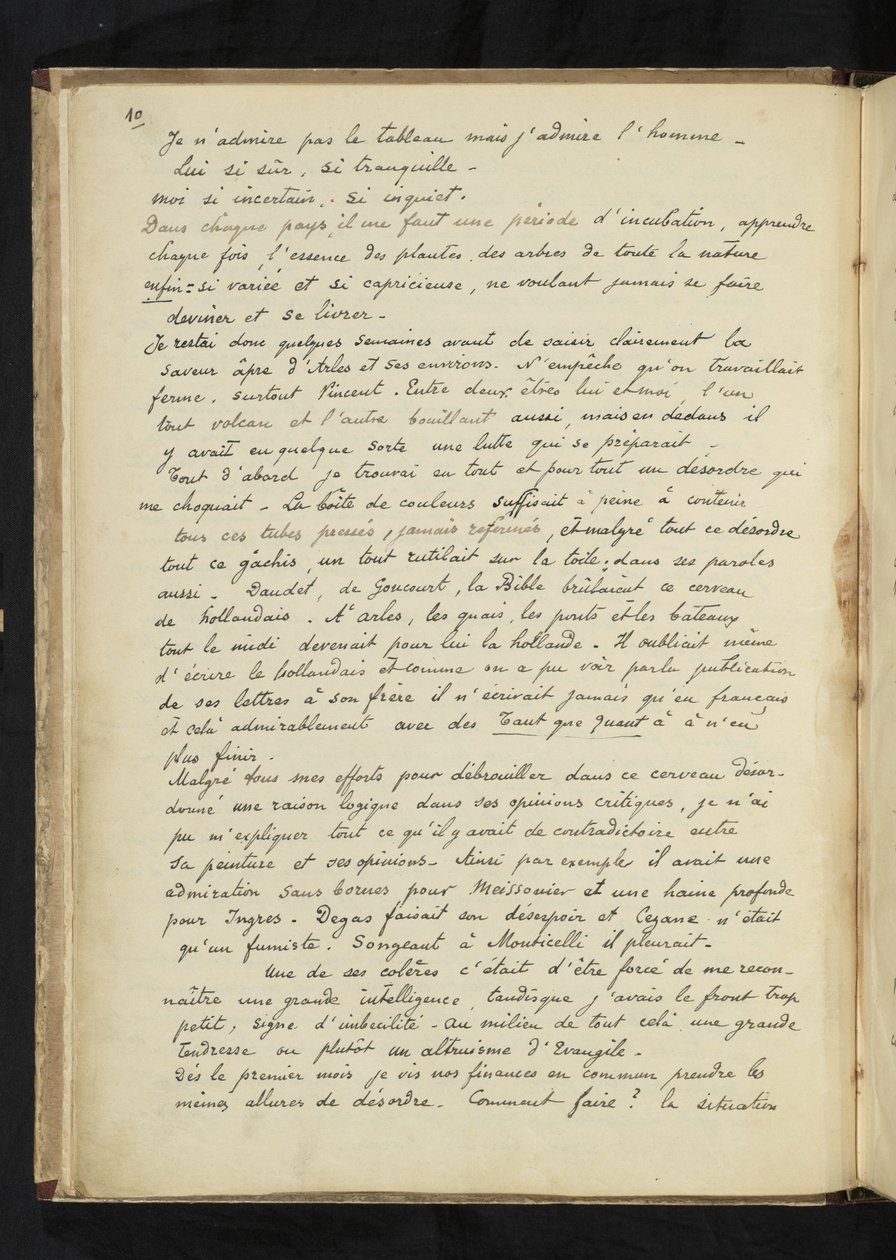 Avant et après - Description du séjour de Gauguin avec Vincent van Gogh à Arles (P. 10) - Paul Gauguin