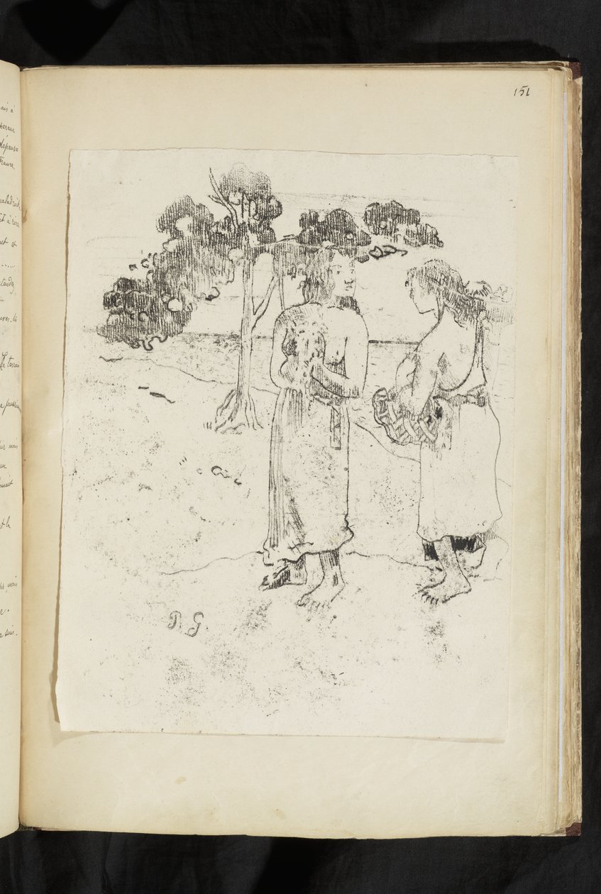 Avant et après - Deux femmes conversant dans un paysage - Paul Gauguin