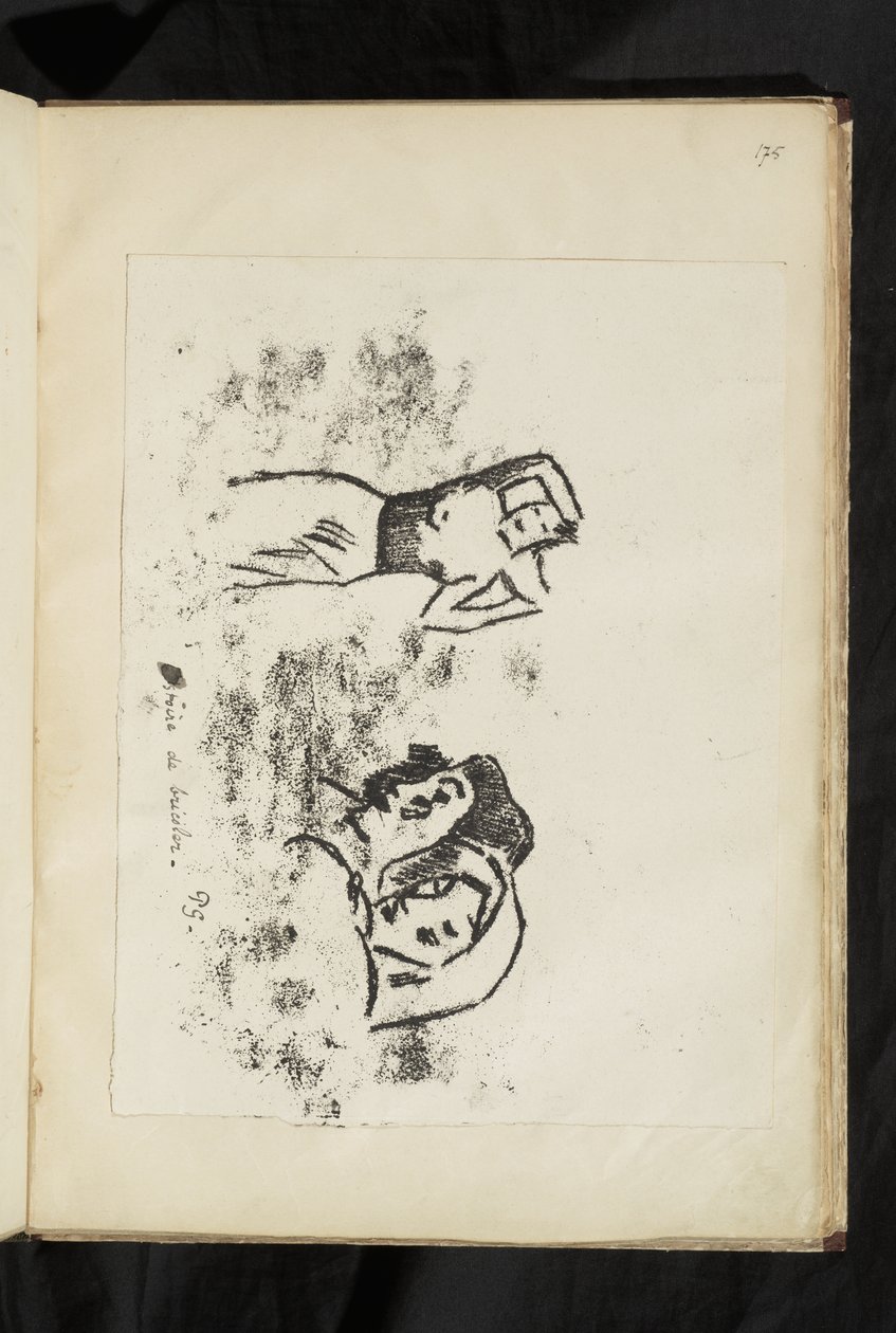Avant et après - Femme portant une urne sur son épaule et deux têtes de L