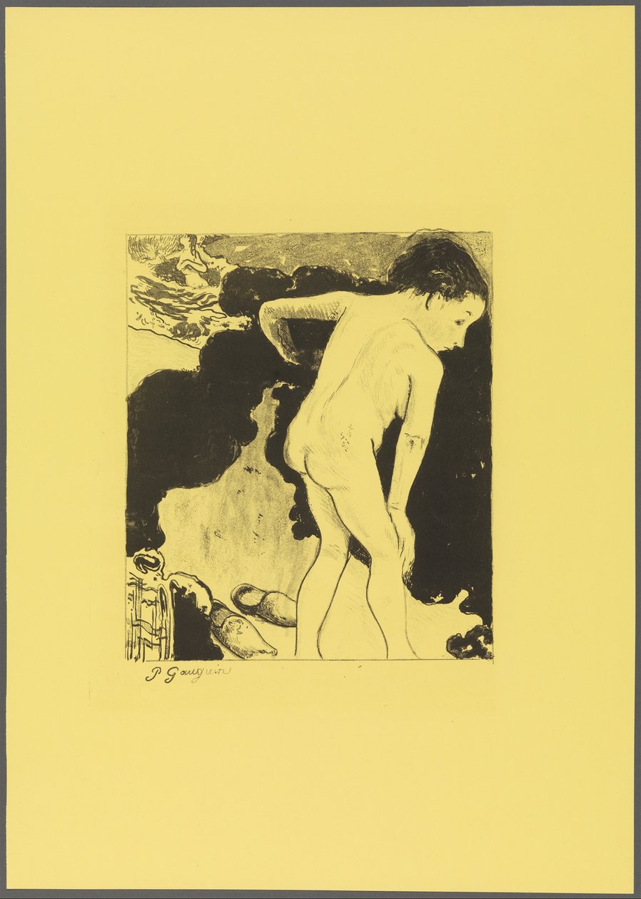 Badende in der Bretagne, aus der "Volpini Suite: Dessins lithographiques" - Paul Gauguin
