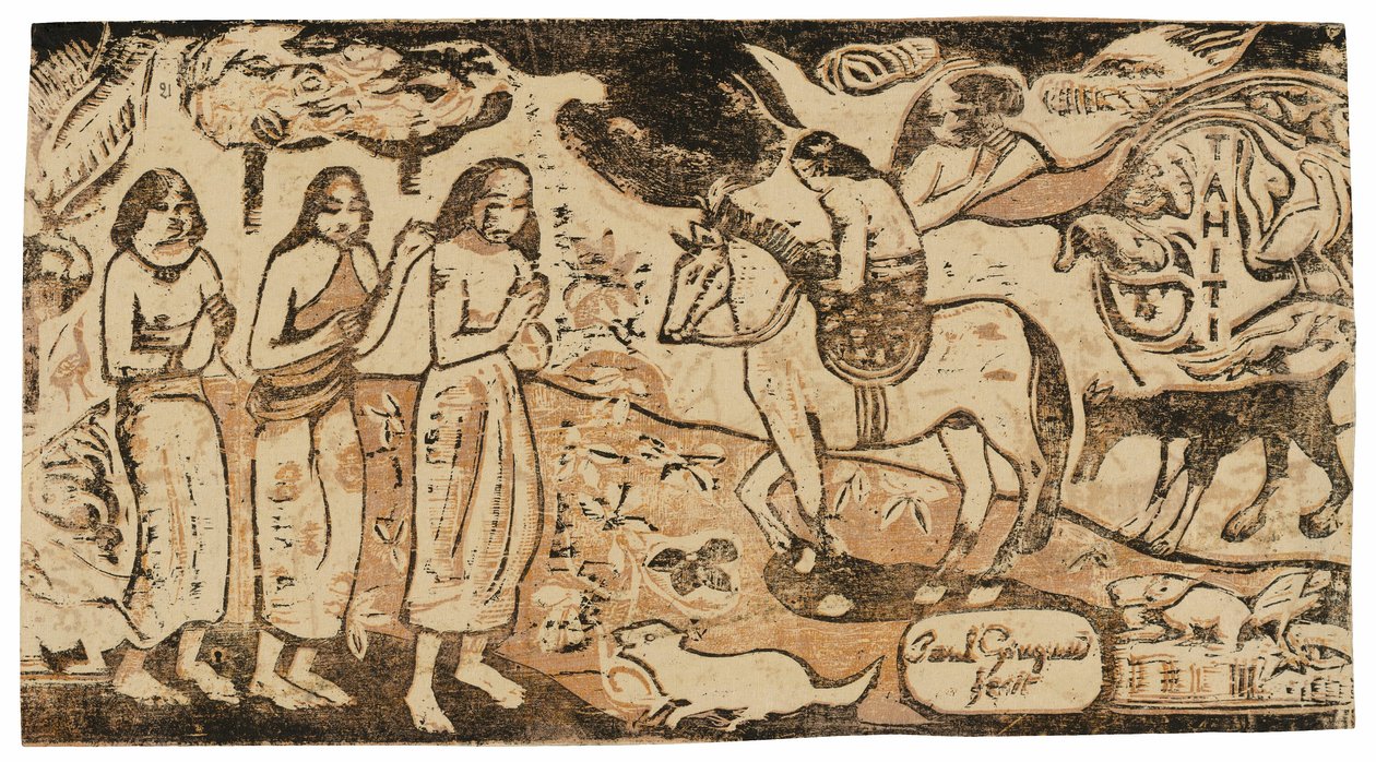 Changement de résidence, de la suite des dernières gravures sur bois - Paul Gauguin