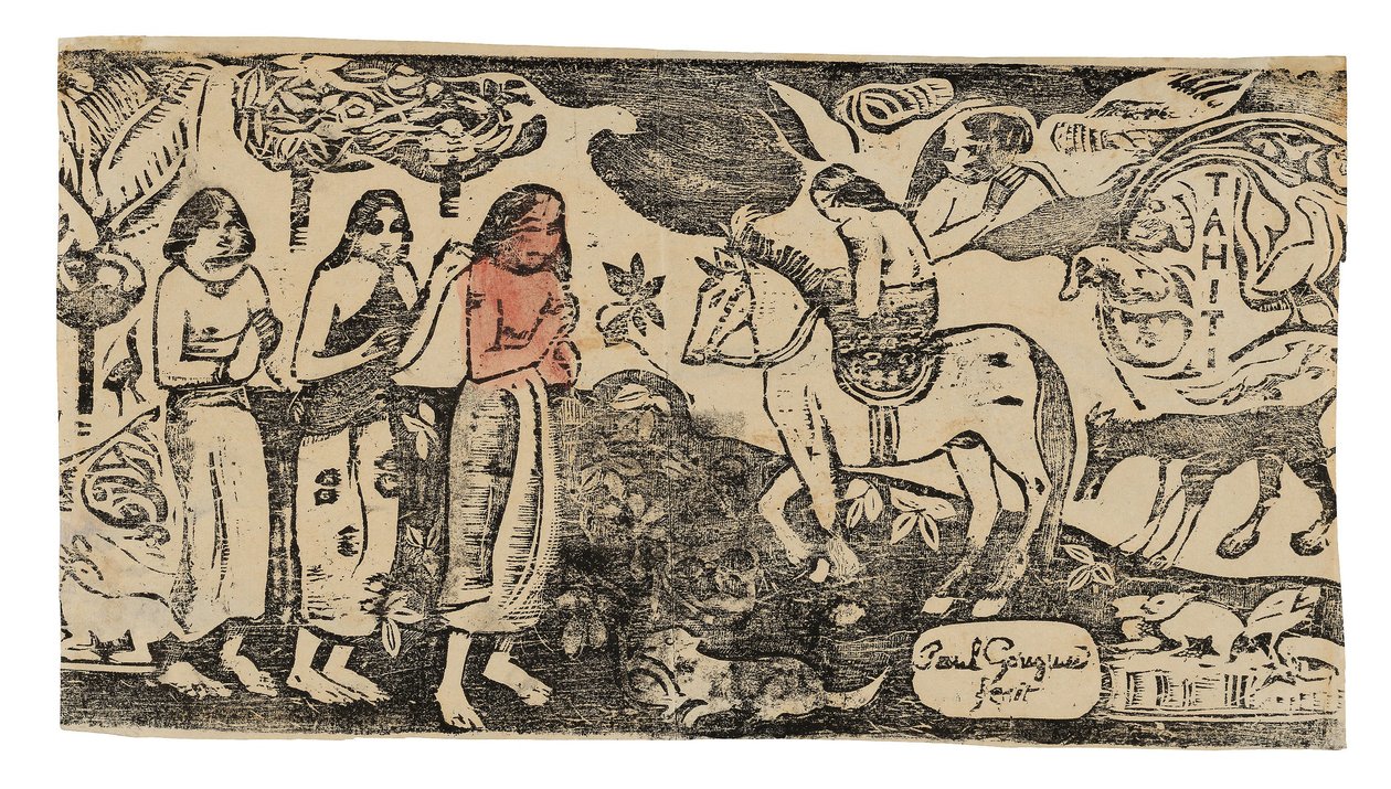 Changement de résidence, de la suite des dernières gravures sur bois - Paul Gauguin