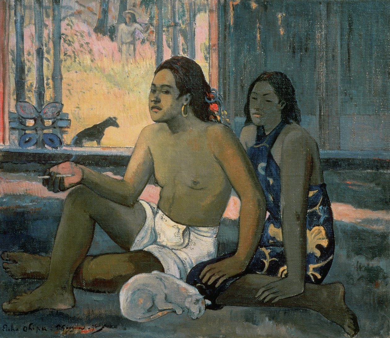 Eiaha Ohipa ou Tahitiens dans une pièce - Paul Gauguin