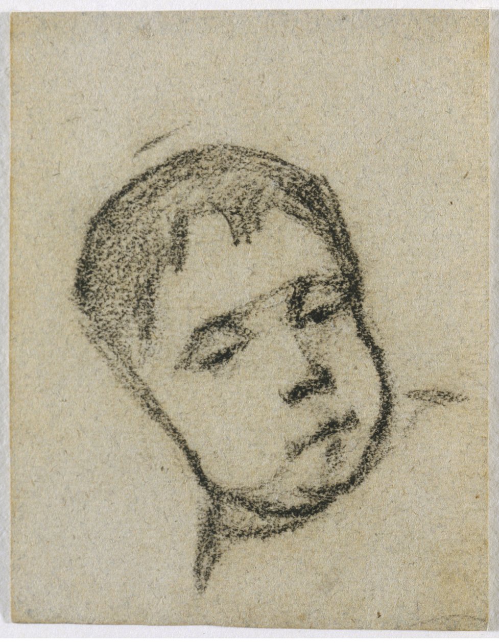 Emil Gauguin enfant, tête sur un oreiller - Paul Gauguin