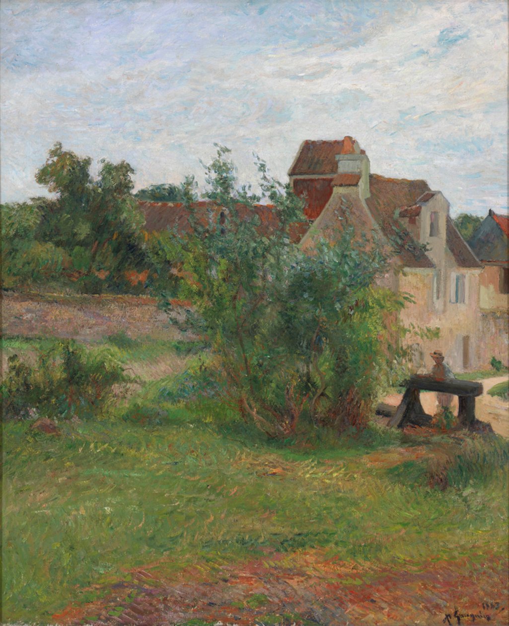 French: La Ferme de Busagny à Osny Busagny Farm, Osny - Paul Gauguin