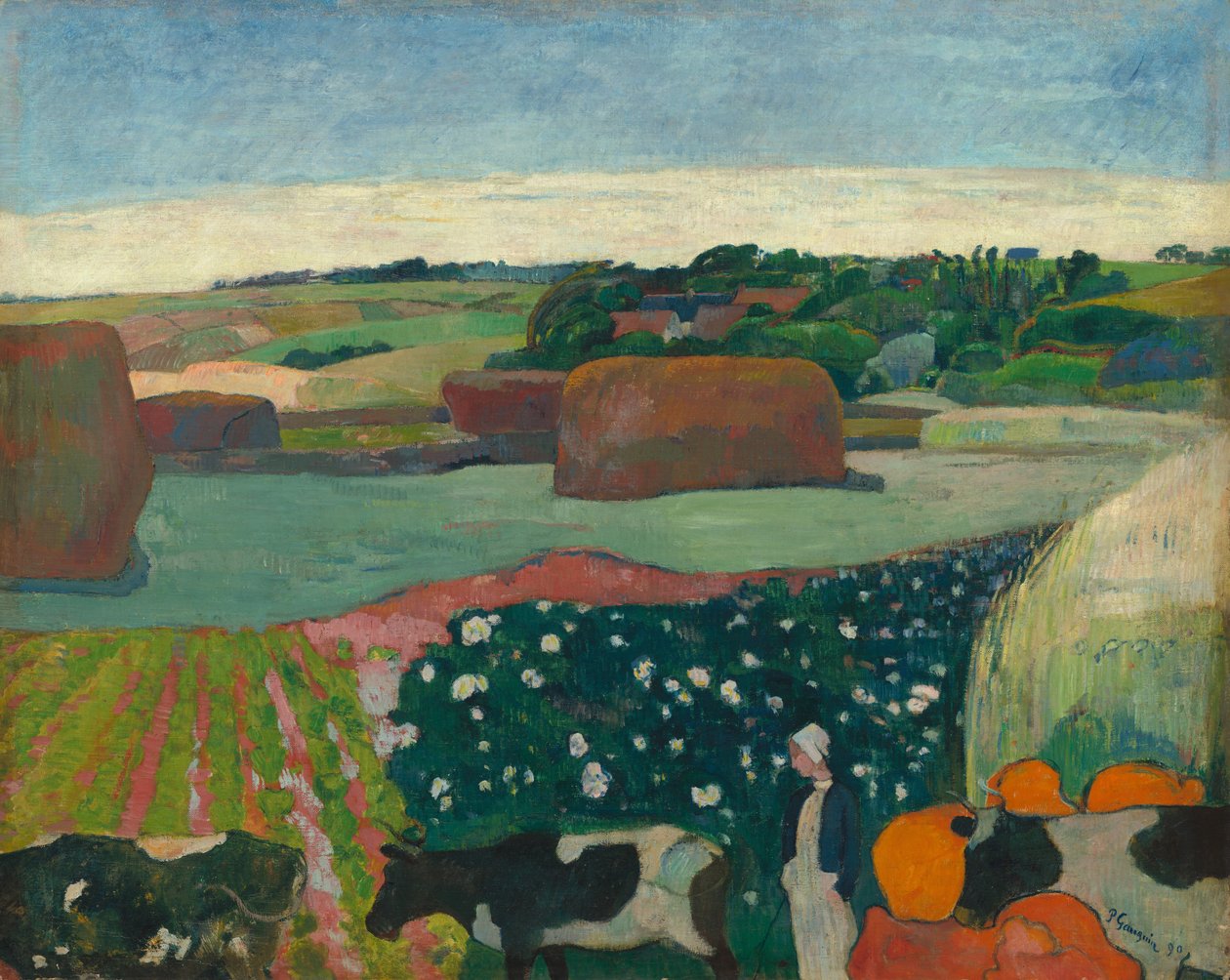 Meules de foin en Bretagne - Paul Gauguin