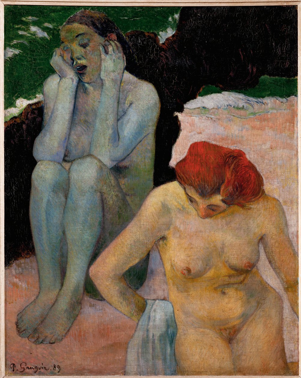 La vie et la mort (oil on canvas) - Paul Gauguin