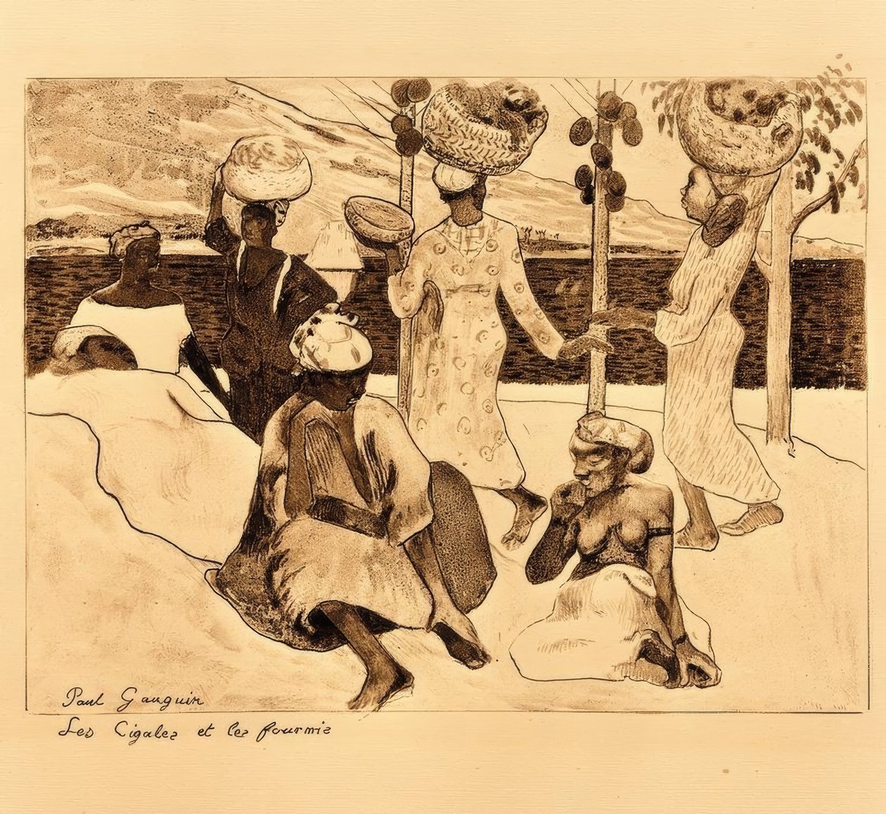 Les cigales et les fourmis - Paul Gauguin