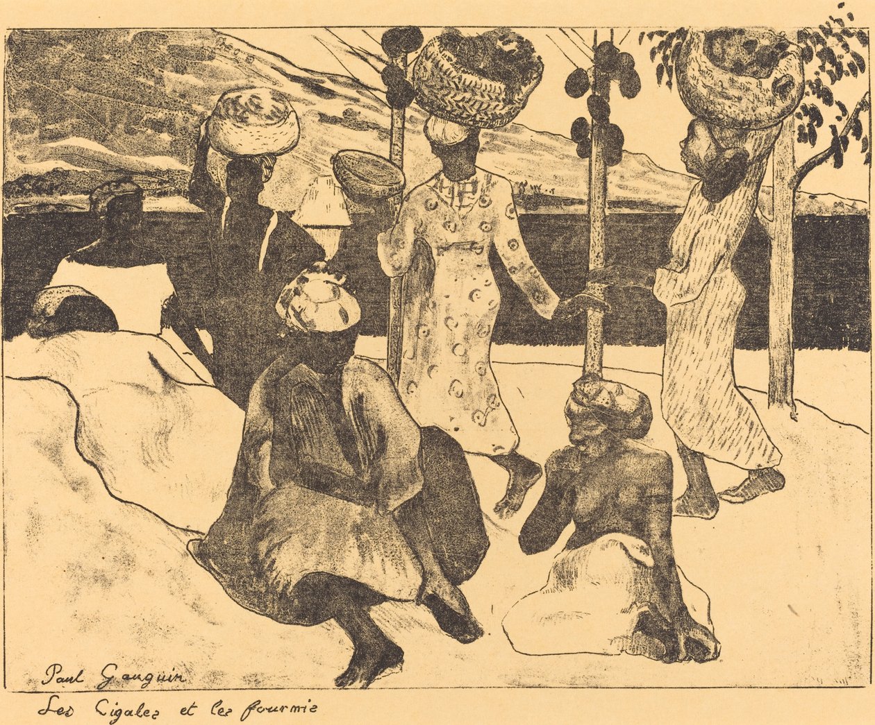 Les cigales et les fourmis : Un souvenir de la Martinique - Paul Gauguin