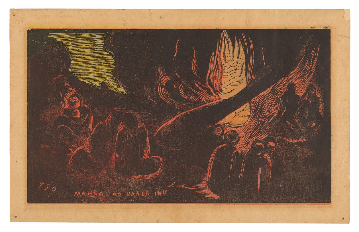 Mahna no varua ino (Le Diable Parle), de la suite Noa Noa - Paul Gauguin