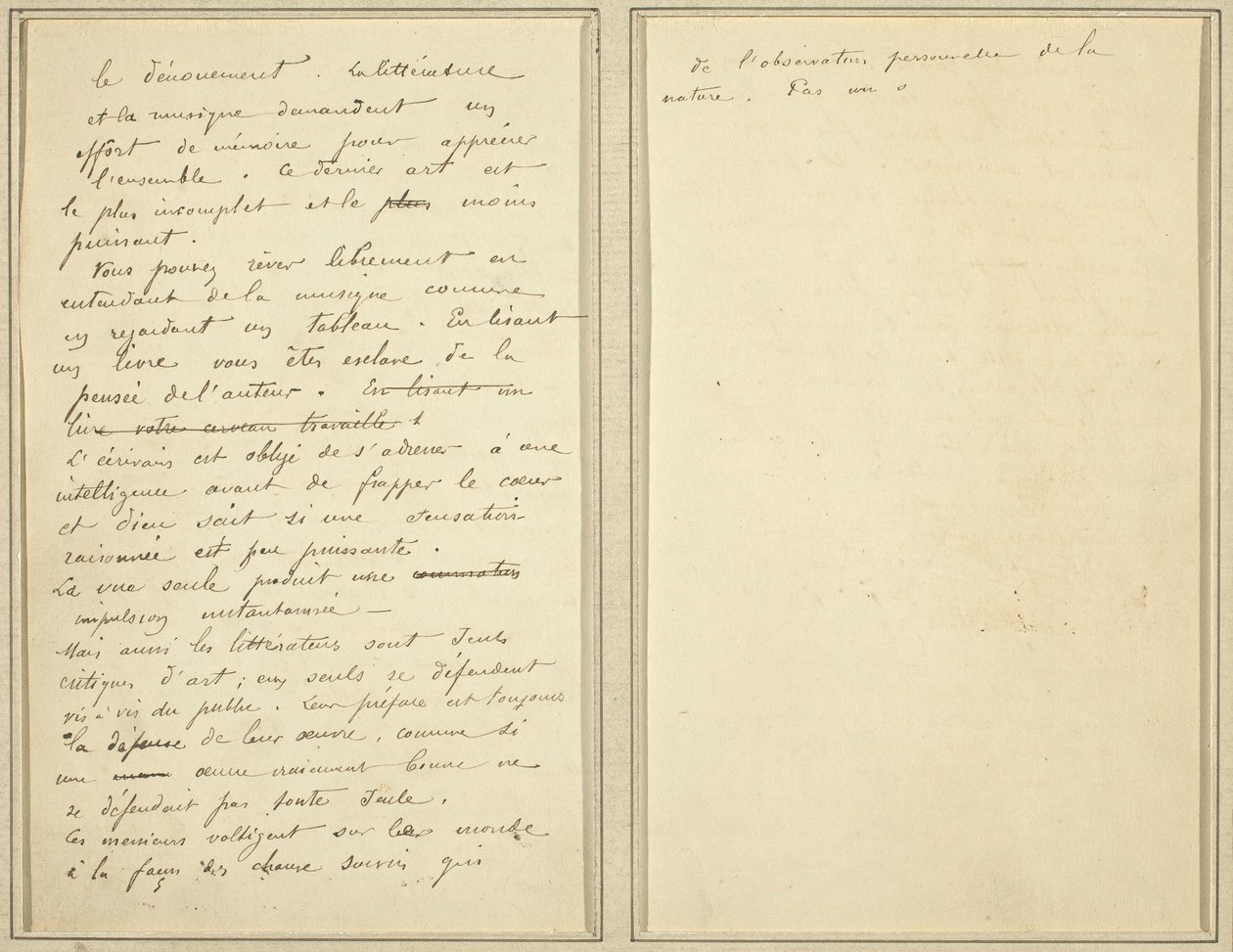 Pages de manuscrit [verso] - Paul Gauguin