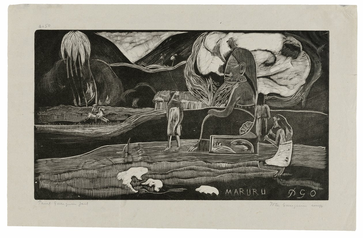 Maruru (Offrandes de gratitude), de la suite Noa Noa - Paul Gauguin