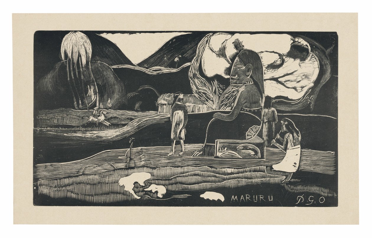 Maruru (Offrandes de gratitude), de la suite Noa Noa - Paul Gauguin