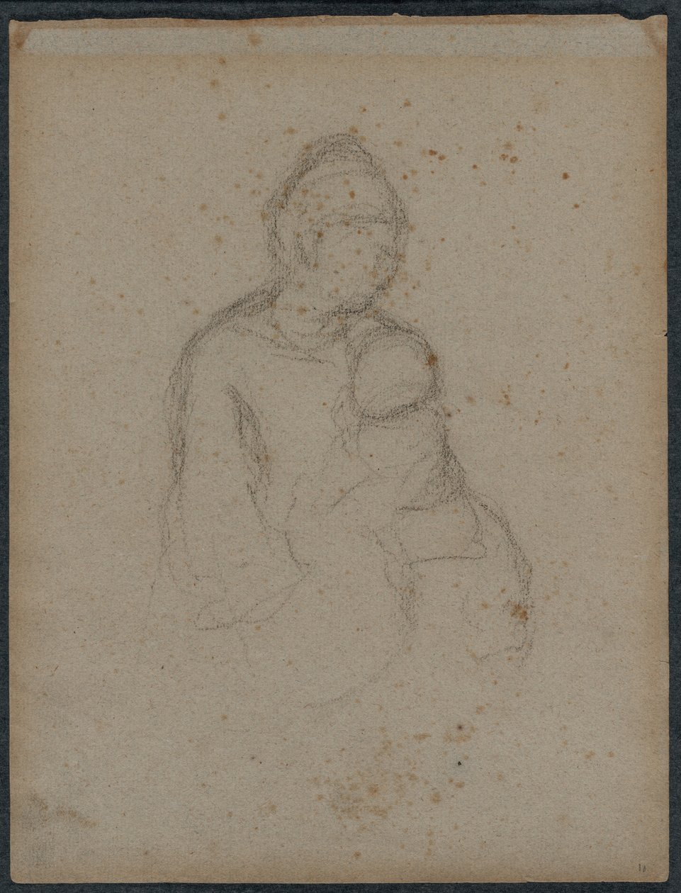 Mère et enfant recto, années 1870 - Paul Gauguin