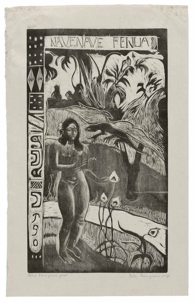 Nave nave fenua (Terre délicieuse), de la suite Noa Noa - Paul Gauguin
