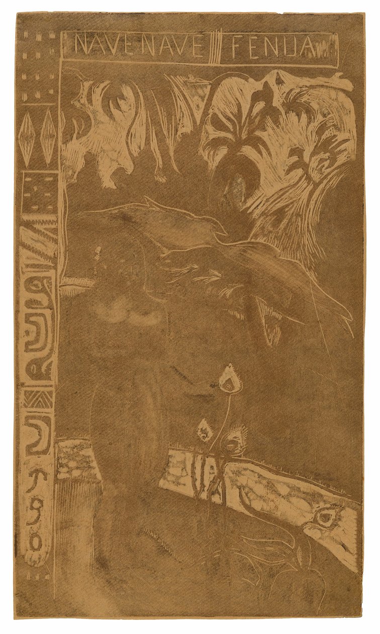 Nave nave fenua (Terre délicieuse), de la suite Noa Noa - Paul Gauguin