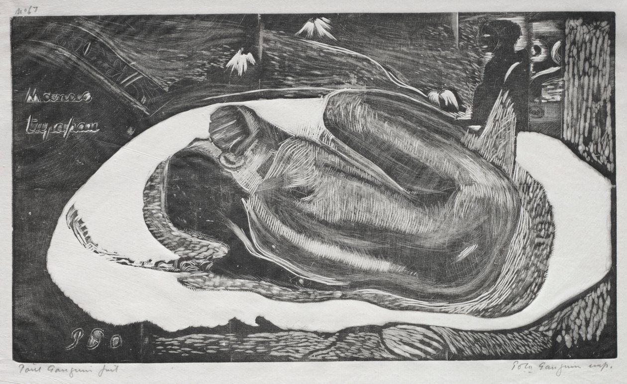 Noa Noa : Manao Tupapau (Observé par les esprits des morts), 1893-94 - Paul Gauguin