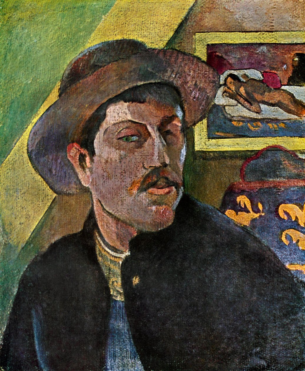 Autoportrait avec un chapeau, 1893-1894 - Paul Gauguin