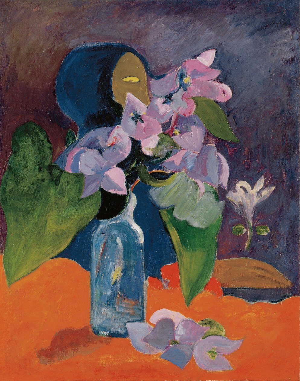 Nature morte avec fleurs et idole par Gauguin, Paul Eugene Henri (1848-1903) - Paul Gauguin