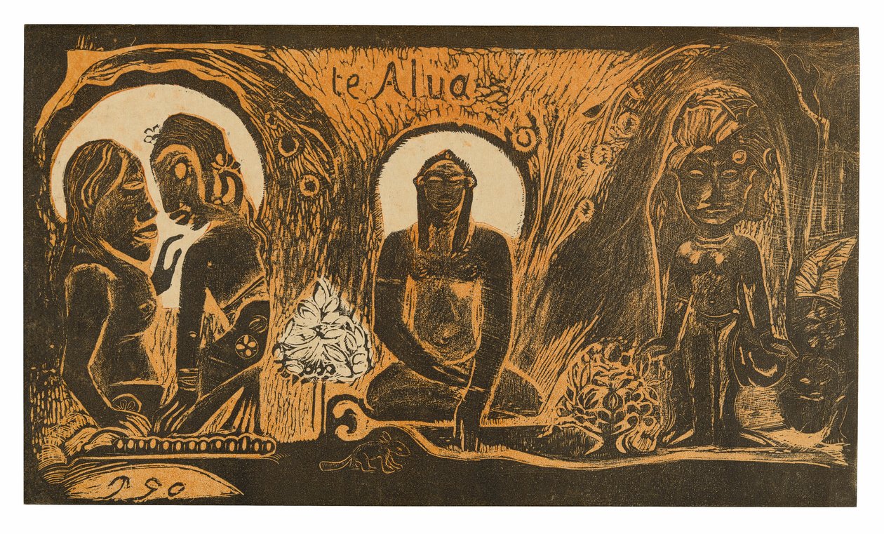 Te atua (Le Dieu), de la suite Noa Noa - Paul Gauguin