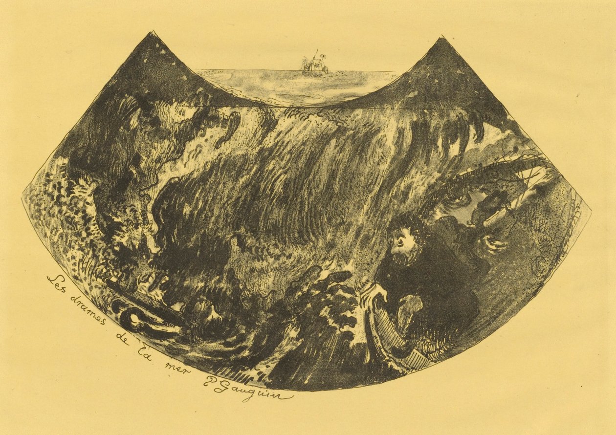 Les drames de la mer (Une descente dans le Maelström) - Paul Gauguin