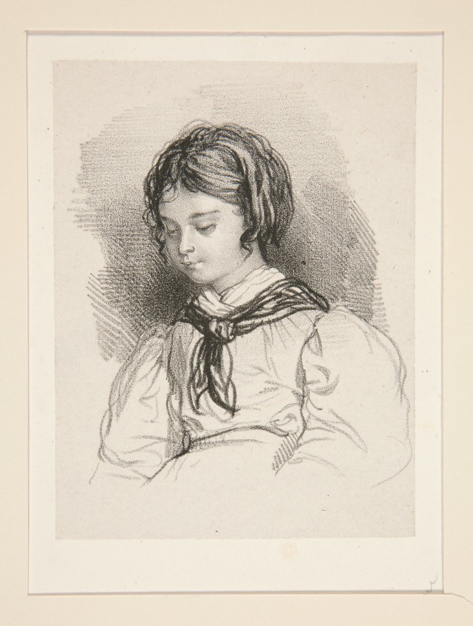 Buste de petite fille - Paul Gavarni