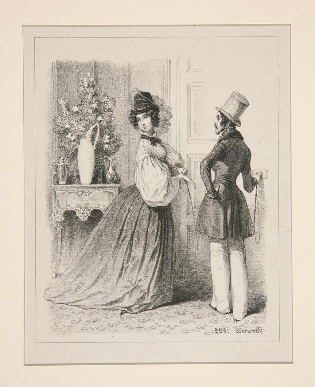 Départ pour la promenade - Paul Gavarni