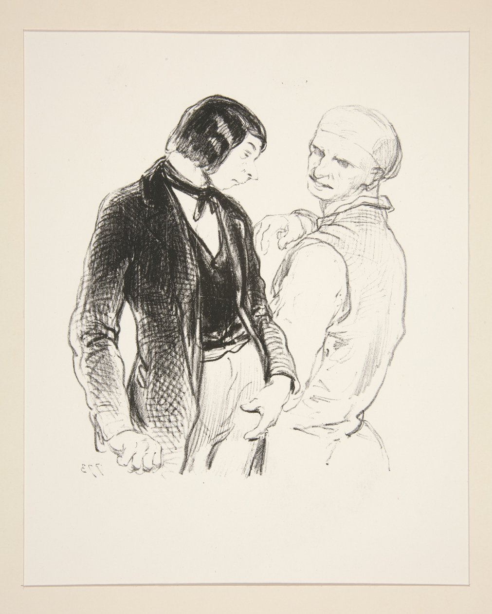 (REPRIMANDE PATERNELLE). - Paul Gavarni
