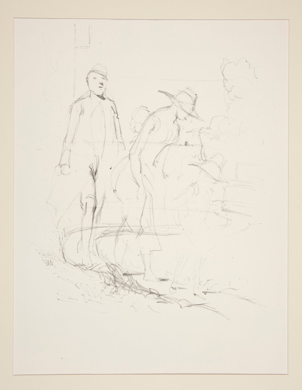 Sur la plage - Paul Gavarni
